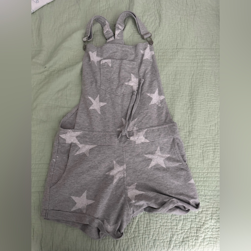 Ocean Drive Gray Overalls with white stars